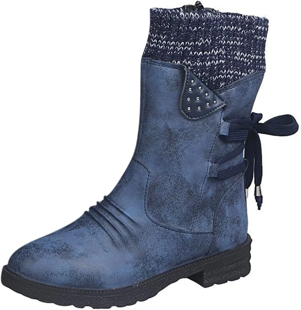 Knee High Winter Boots for Women White Women's Slip on Work Boots Waterproof Snow Boots for Women Wide Women's Winter Boots Womens Leather Hiking Boots Waterproof Sale Clearance