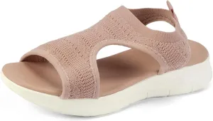 Ladmiple Sandals Women Comfortable Walking Orthopedic Sandals Dressy Slip On Orthotic Flip Flops Casual Summer Beach Shoes