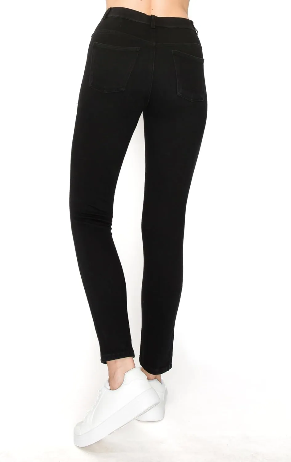 Leggings Depot Women's Stretch Pull-on Skinny Denim Look Jean Leggings (Available in Plus Size)