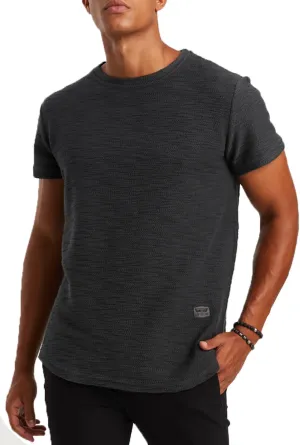 Leif Nelson Mens Oversize Slim Fit Crewneck Cotton T shirt Short Sleeve Classic Stylish Skin Friendly Tee