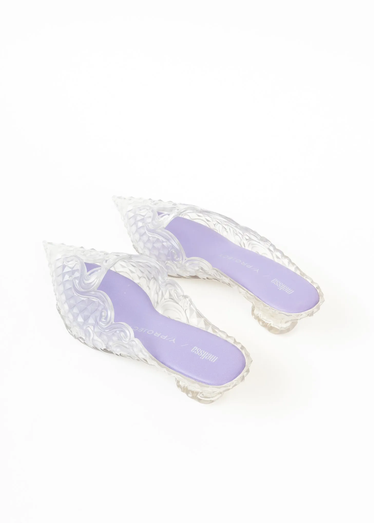 LILAC / CLEAR MELISSA POINT MULE