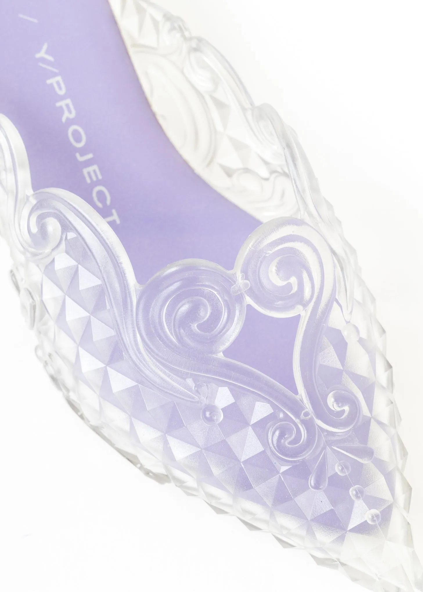LILAC / CLEAR MELISSA POINT MULE