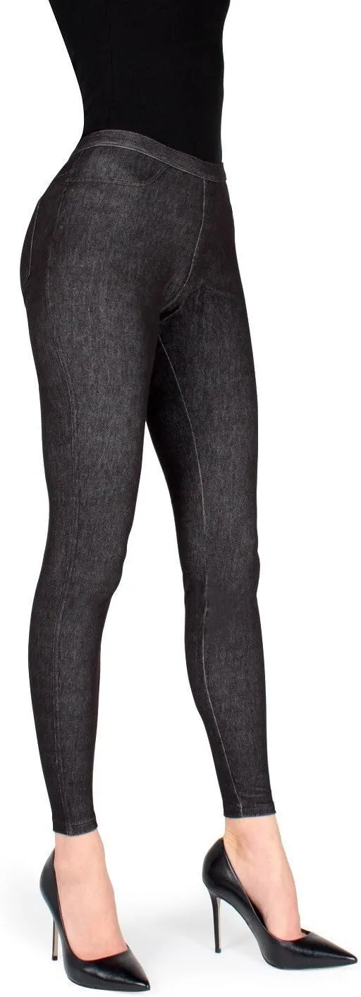 MeMoi High-Waisted Skinny Jean Leggings