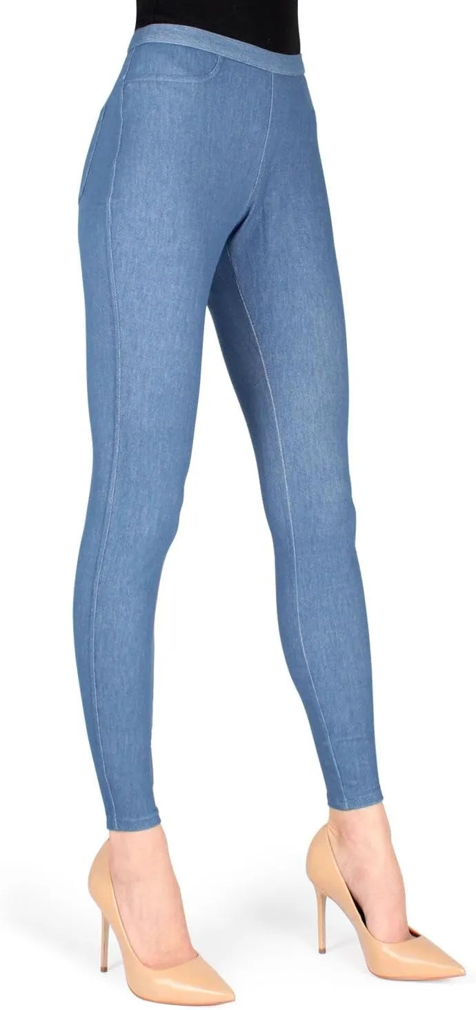 MeMoi High-Waisted Skinny Jean Leggings