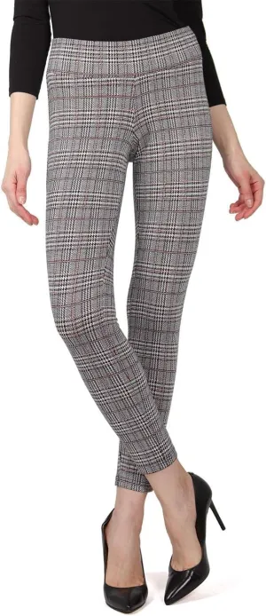 MeMoi Women's Glen Plaid Shaping Leggings