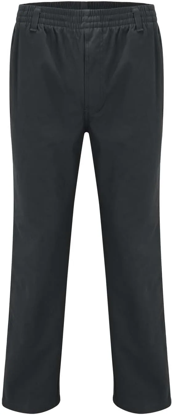 Mens Casual Cargo Pants Loose Fit Open Bottom Outdoor Hiking Pants for Men Elastic Waist Straight Leg Work Trousers