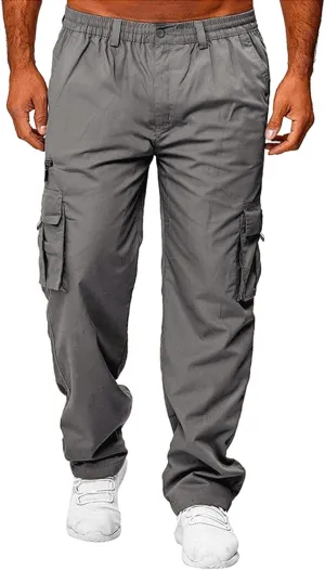 Mens Casual Joggers Unisex Fleece Jogging Bottoms Neon Orange Sweatpants Men Workout Pants for Men Travel Pants