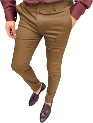Men's Dress Pants Fashion Stretch Skinny Slim Fit Regular Fit Business Chino Pants Casual Fashion Golf Pencil Pants