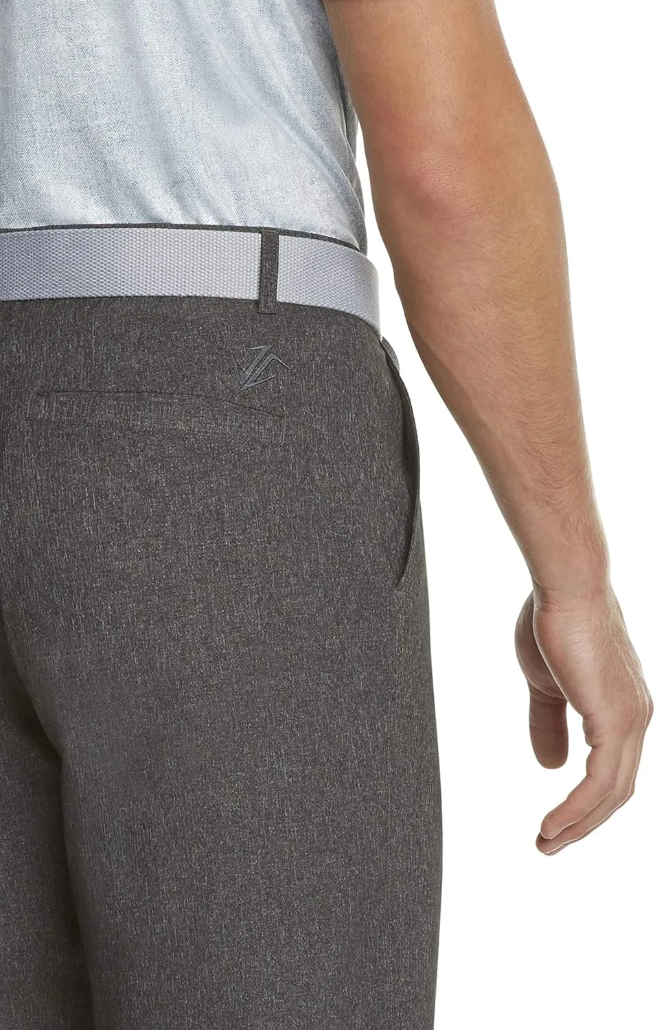 Mens Dry Fit Golf Shorts 10 in Inseam - Quick Dry Casual Chinos w/Elastic Waist