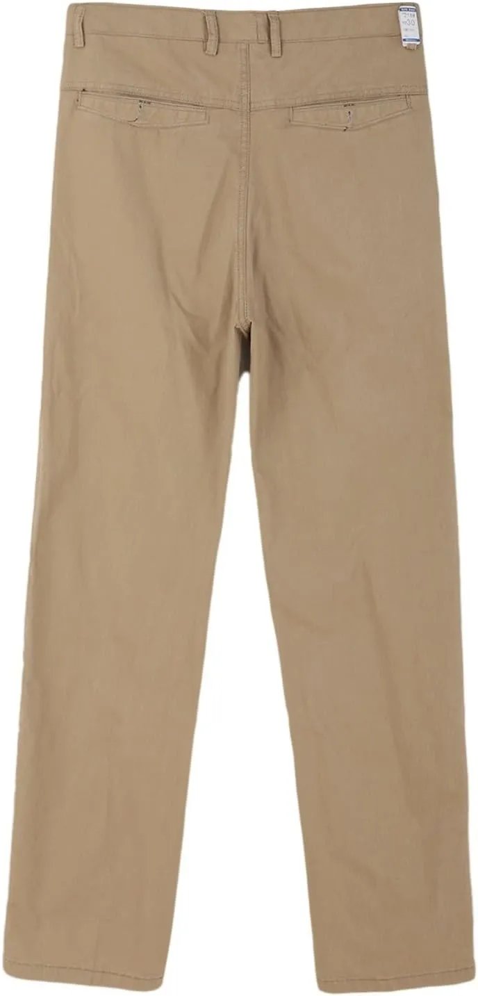 Men's Formal Dress Pants Flat-Front Straight Leg Casual Chino Trousers Plus Size Business Office Work Smart Pants