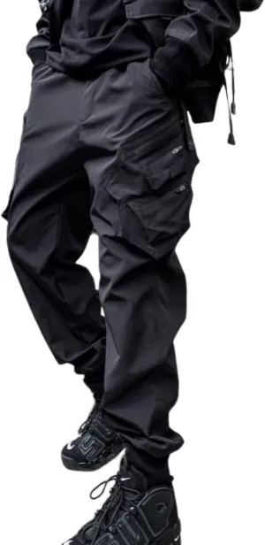 Men's Jogger Punk Cargo Baggy Techwear Hip Hop Harem Pants Streetwear Tactical Overalls