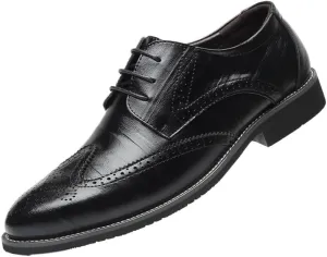 Mens Pointed Tip Orthopedic Dress Shoes Lace-up Oxford Shoes for Men Oxfords PU Fashion Dress Sneakers Business Casual New Shoe
