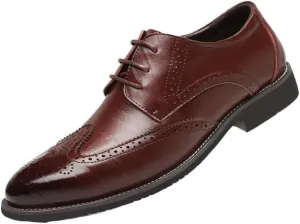 Mens Pointed Tip Orthopedic Dress Shoes Lace-up Oxford Shoes for Men Oxfords PU Fashion Dress Sneakers Business Casual New Shoe