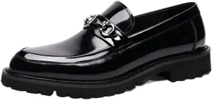 Men's Slip-On Comfort Orthopedic Dress Shoes Dress Oxford Shoes for Men Round Tip Casual Business Oxford New Leather Shoes Walking Office Loafers