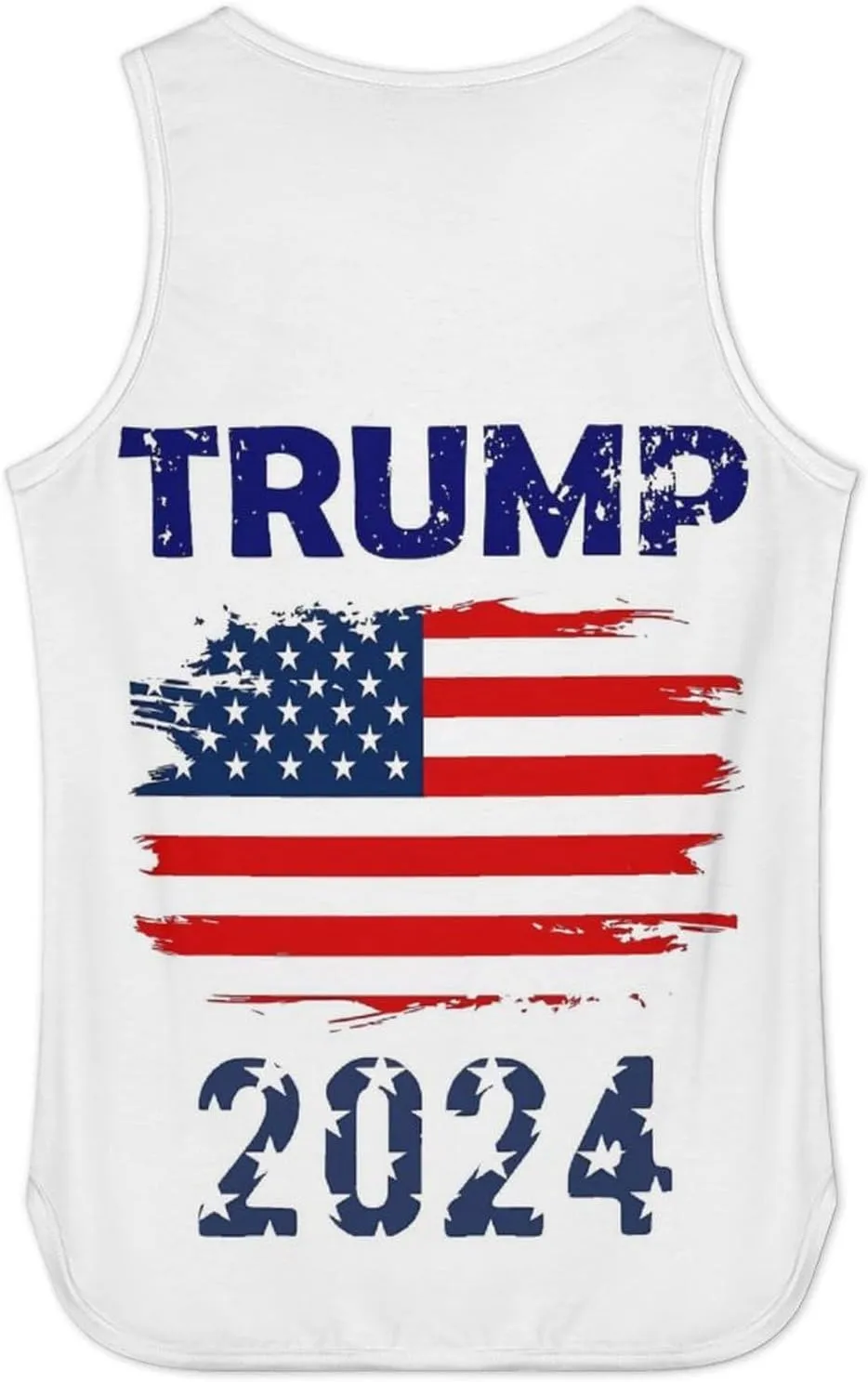 Mens Tank Tops Trump Casual Summer T-Shirts Beach Sleeveless Shirt Lightweight Casual Tee Shirt