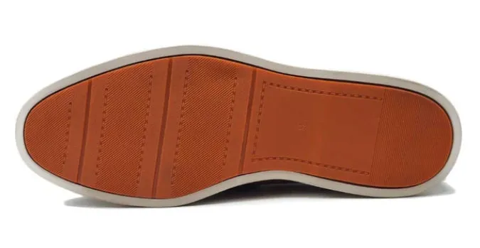 Men's White Leather Horsebit Loafers with Sporty White Sole