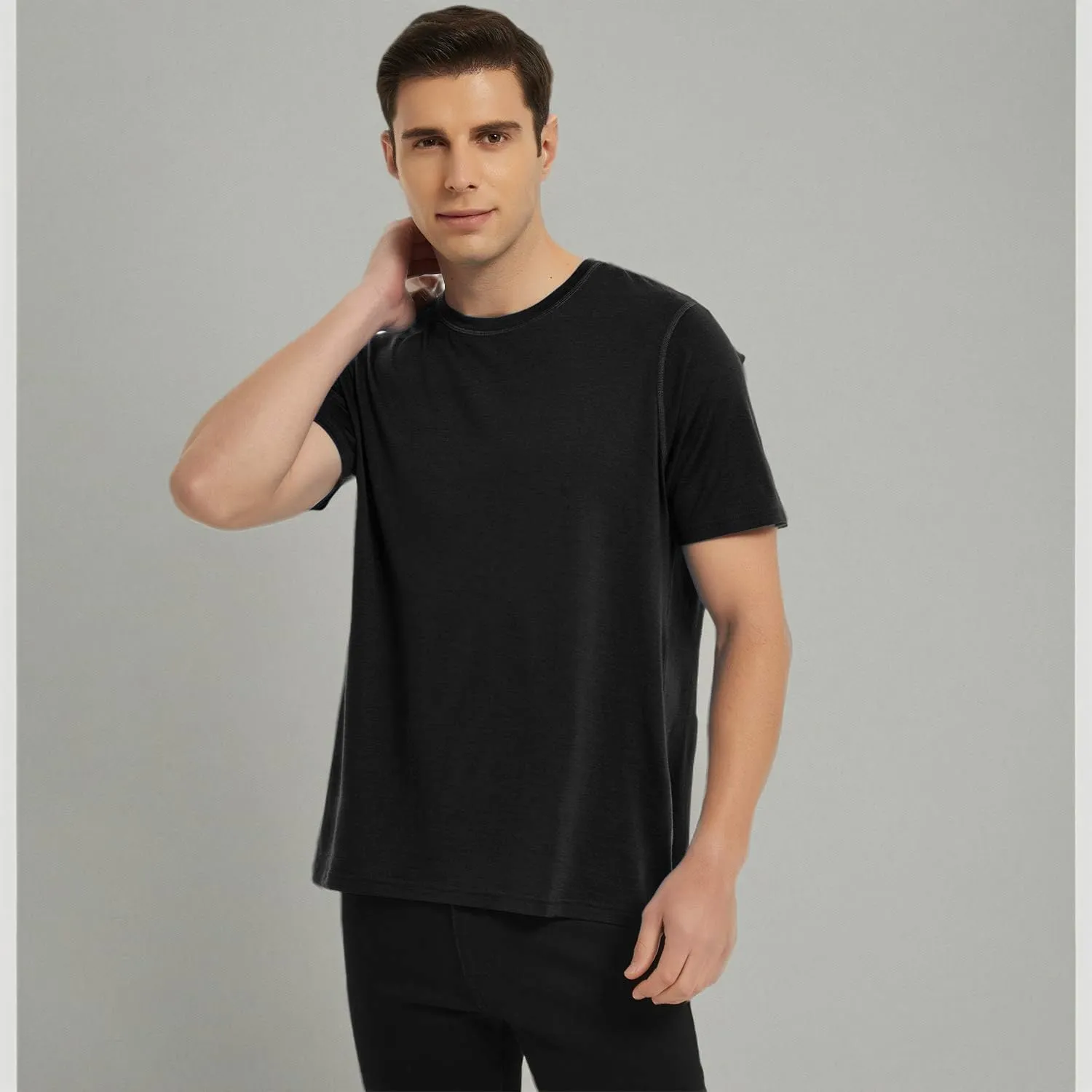 METARINO Merino Wool T-Shirts Mens Short Sleeve Lightweight Base Layer for Hiking,Travel,Hunting,Cycling