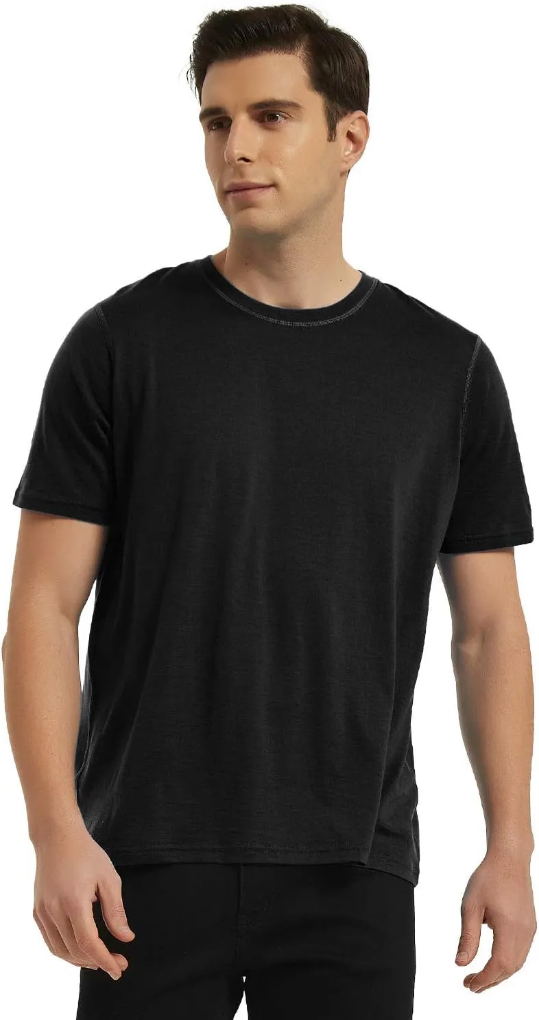 METARINO Merino Wool T-Shirts Mens Short Sleeve Lightweight Base Layer for Hiking,Travel,Hunting,Cycling