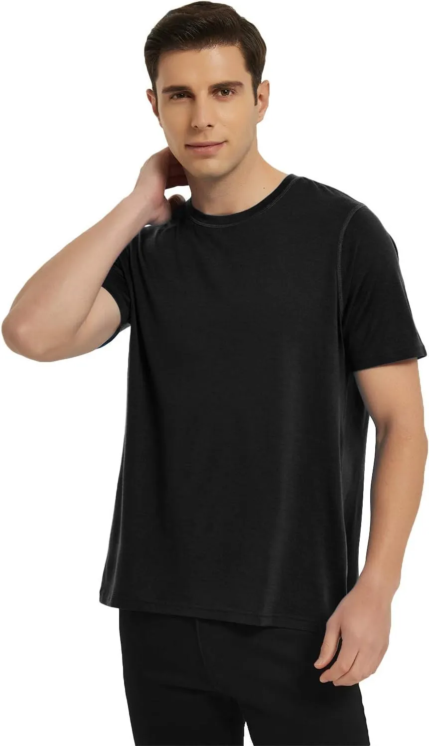 METARINO Merino Wool T-Shirts Mens Short Sleeve Lightweight Base Layer for Hiking,Travel,Hunting,Cycling
