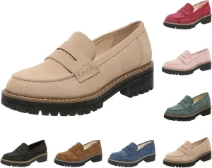 Orthoture-Orthopedic Platform Loafers Womens Round Toe Walking Shoes Comfort Lightweight Shoes Slip-on Casual Shoes