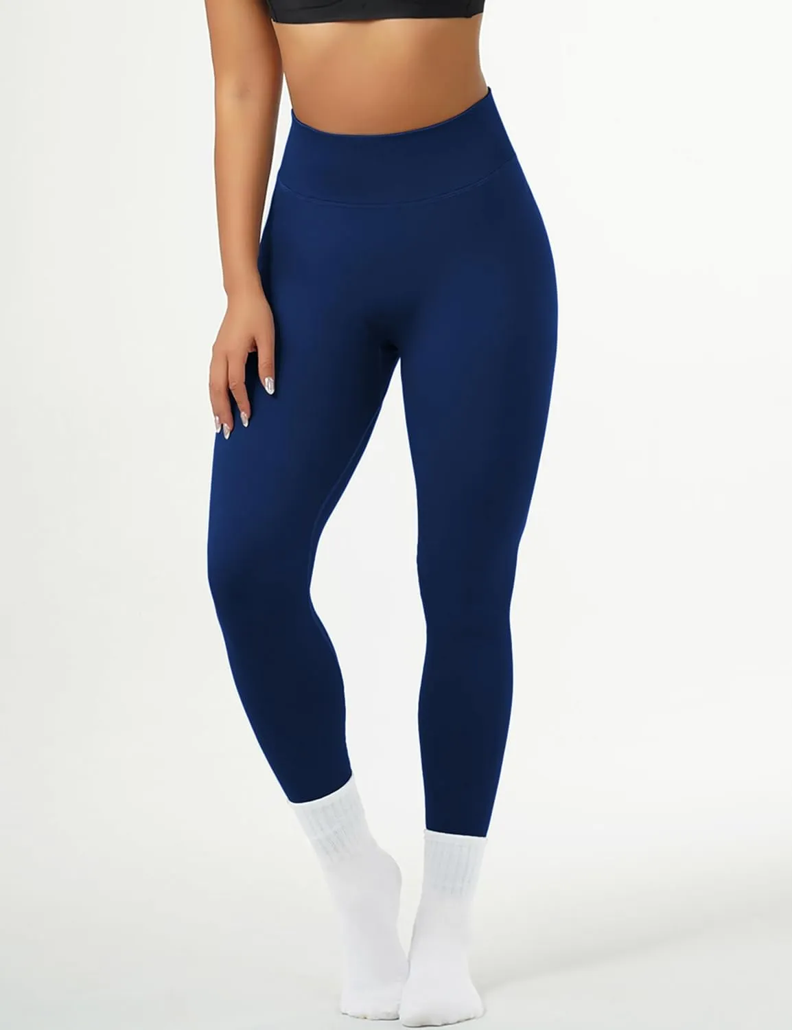 OVESPORT Workout Leggings for Women Seamless High Waist Scrunch Butt Lifting Leggings Tummy Control Gym Yoga Athletic Pants