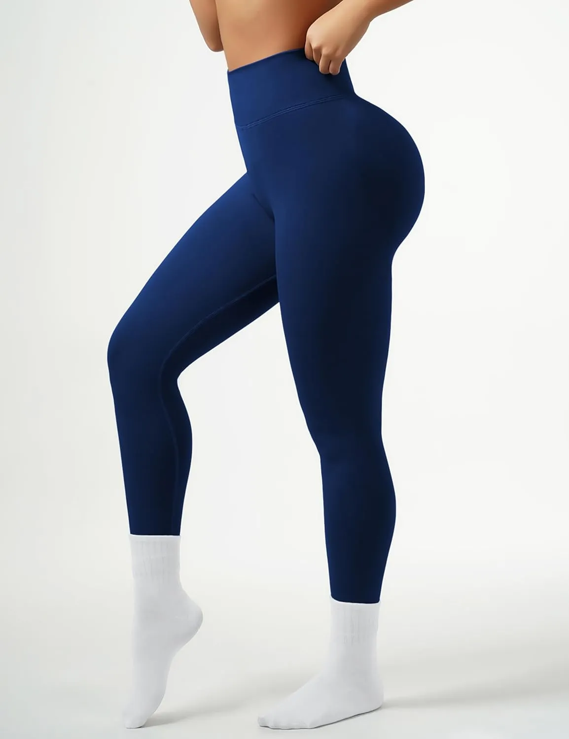 OVESPORT Workout Leggings for Women Seamless High Waist Scrunch Butt Lifting Leggings Tummy Control Gym Yoga Athletic Pants