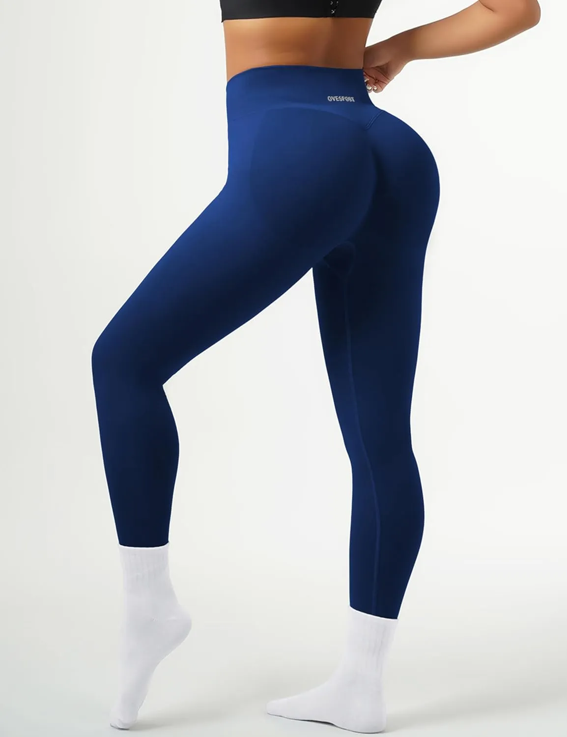 OVESPORT Workout Leggings for Women Seamless High Waist Scrunch Butt Lifting Leggings Tummy Control Gym Yoga Athletic Pants