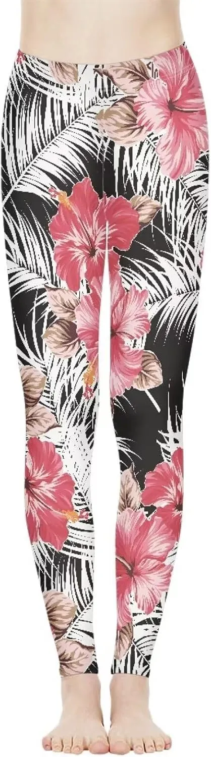 Polynesian Traditional Tribal Yoga Pants for Women High Waisted Gym Leggings Tummy Control Workout Leggings