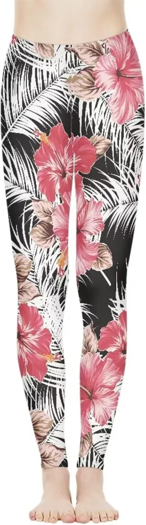 Polynesian Traditional Tribal Yoga Pants for Women High Waisted Gym Leggings Tummy Control Workout Leggings