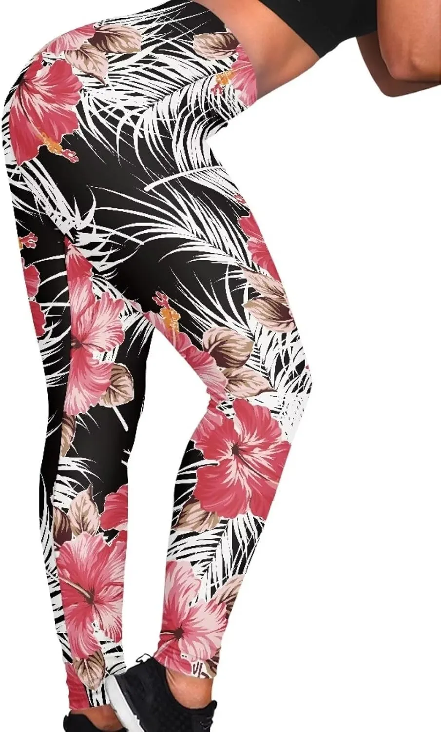 Polynesian Traditional Tribal Yoga Pants for Women High Waisted Gym Leggings Tummy Control Workout Leggings