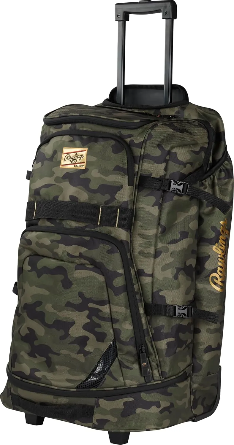 Rawlings | GOLD COLLECTION Wheeled Equipment Bag | Baseball/Softball | Multiple Styles