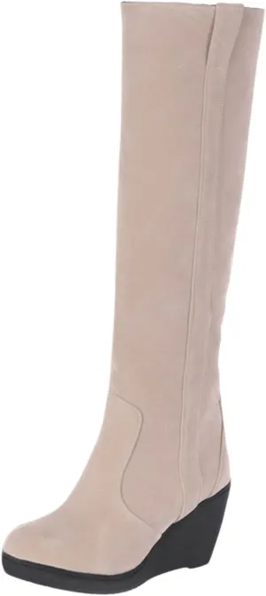 SBGMoSJ Knee High Winter Boots for Women White Women's Composite Toe Waterproof Work Boots Women's Waterproof Winter Boots No Laces Women Waterproof Boots Wide Calf Botas De FrO Para Mujer De Vestir