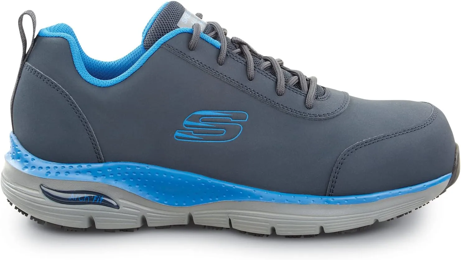 Skechers Work Arch Fit Beau, Men's, Athletic Style, Alloy Toe, EH, MaxTrax Slip Resistant, Work Shoe