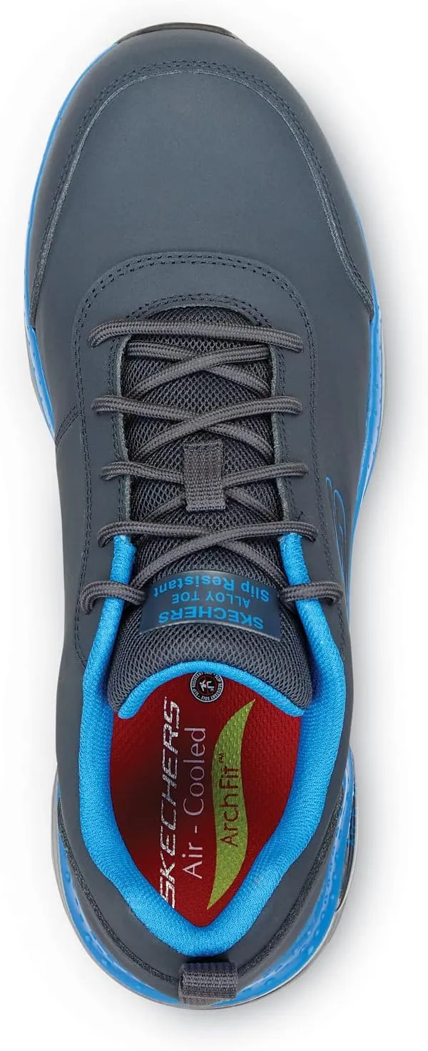 Skechers Work Arch Fit Beau, Men's, Athletic Style, Alloy Toe, EH, MaxTrax Slip Resistant, Work Shoe