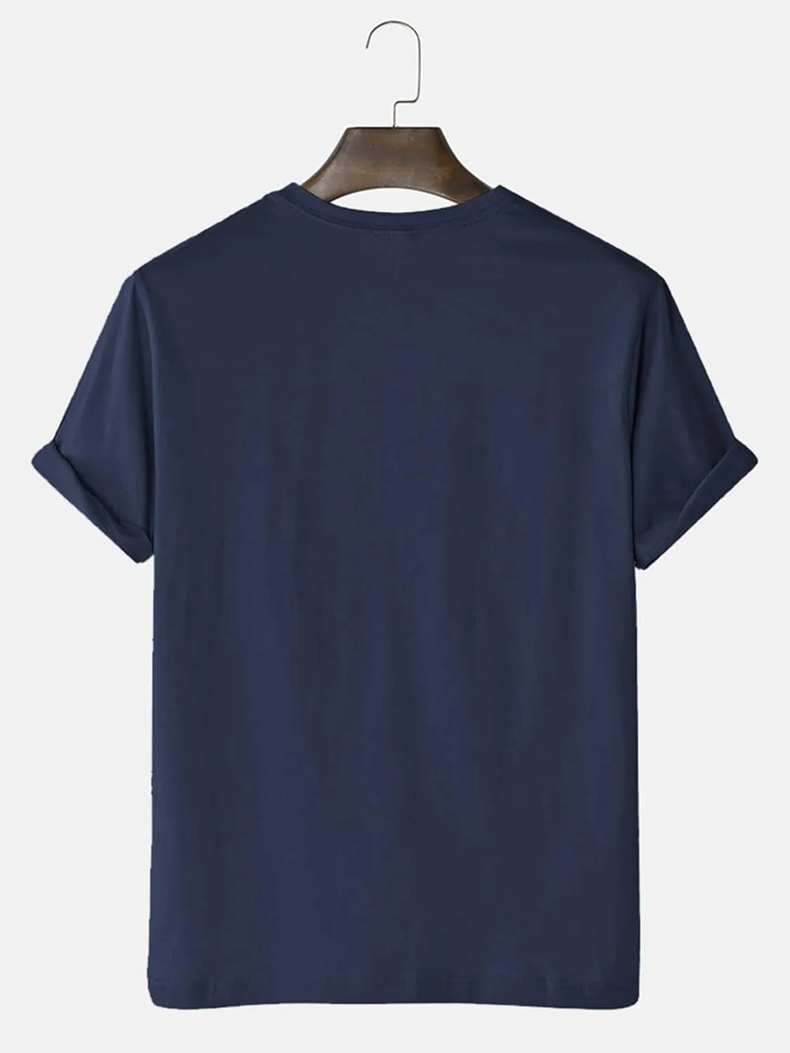 T-Shirts for Men Men Astronaut Print Tee REBABA (Color : Navy Blue, Size : XX-Large)