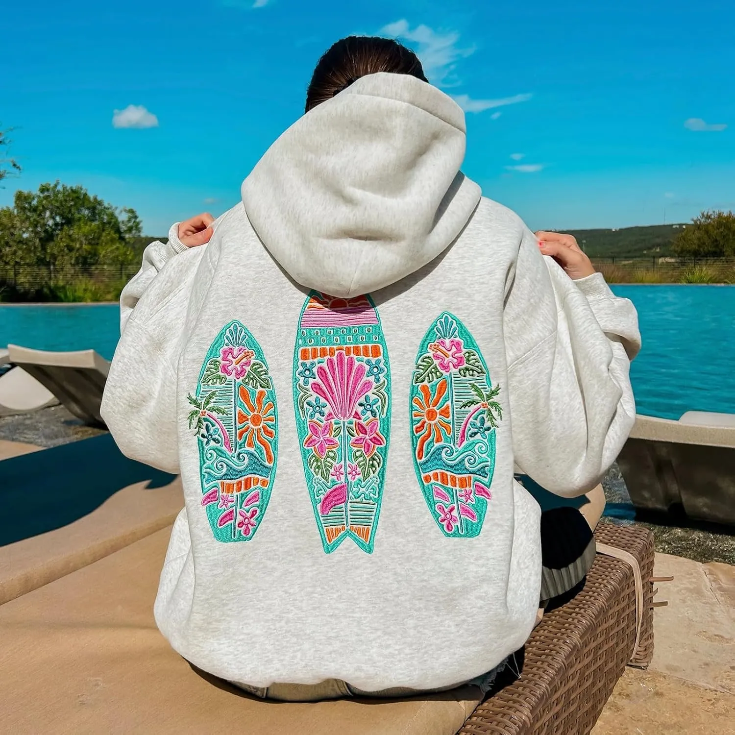 Teen Girls Graphic Y2k Hoodies Women Oversized Preppy Sweatshirt Long Sleeve Pullover Top Embroidery Aesthetic Shirts