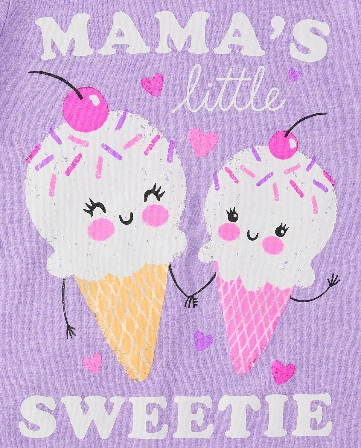The Children's Place Baby and Toddler Girls' Family Short Sleeve Graphic T-Shirts, Multipack