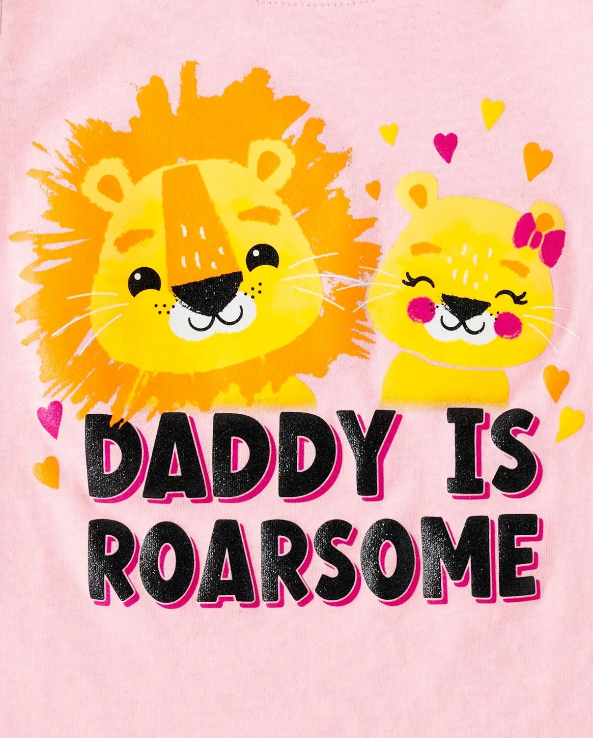 The Children's Place Baby and Toddler Girls' Family Short Sleeve Graphic T-Shirts, Multipack