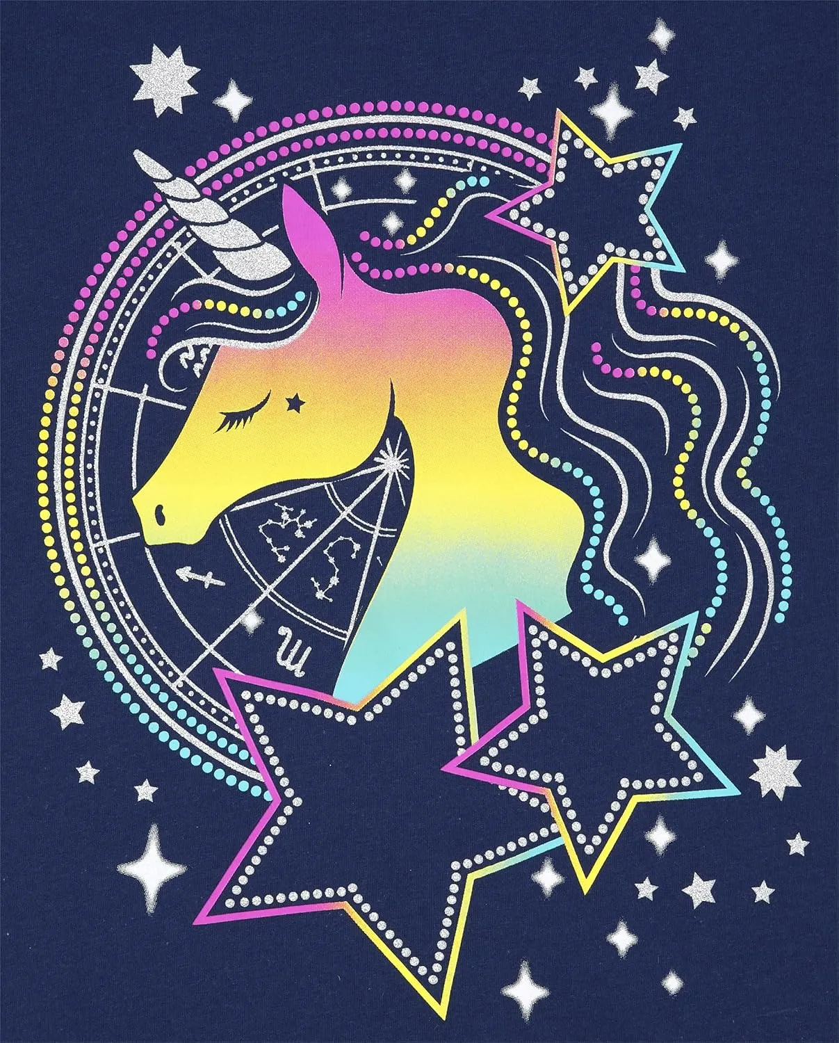 The Children's Place Girls' Unicorn Short Sleeve Graphic T-Shirts, Multipack