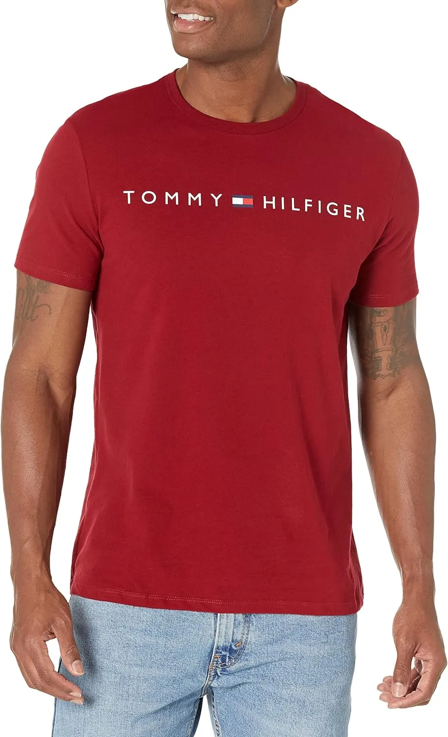 Tommy Hilfiger Men's Essential Flag Logo T-Shirt