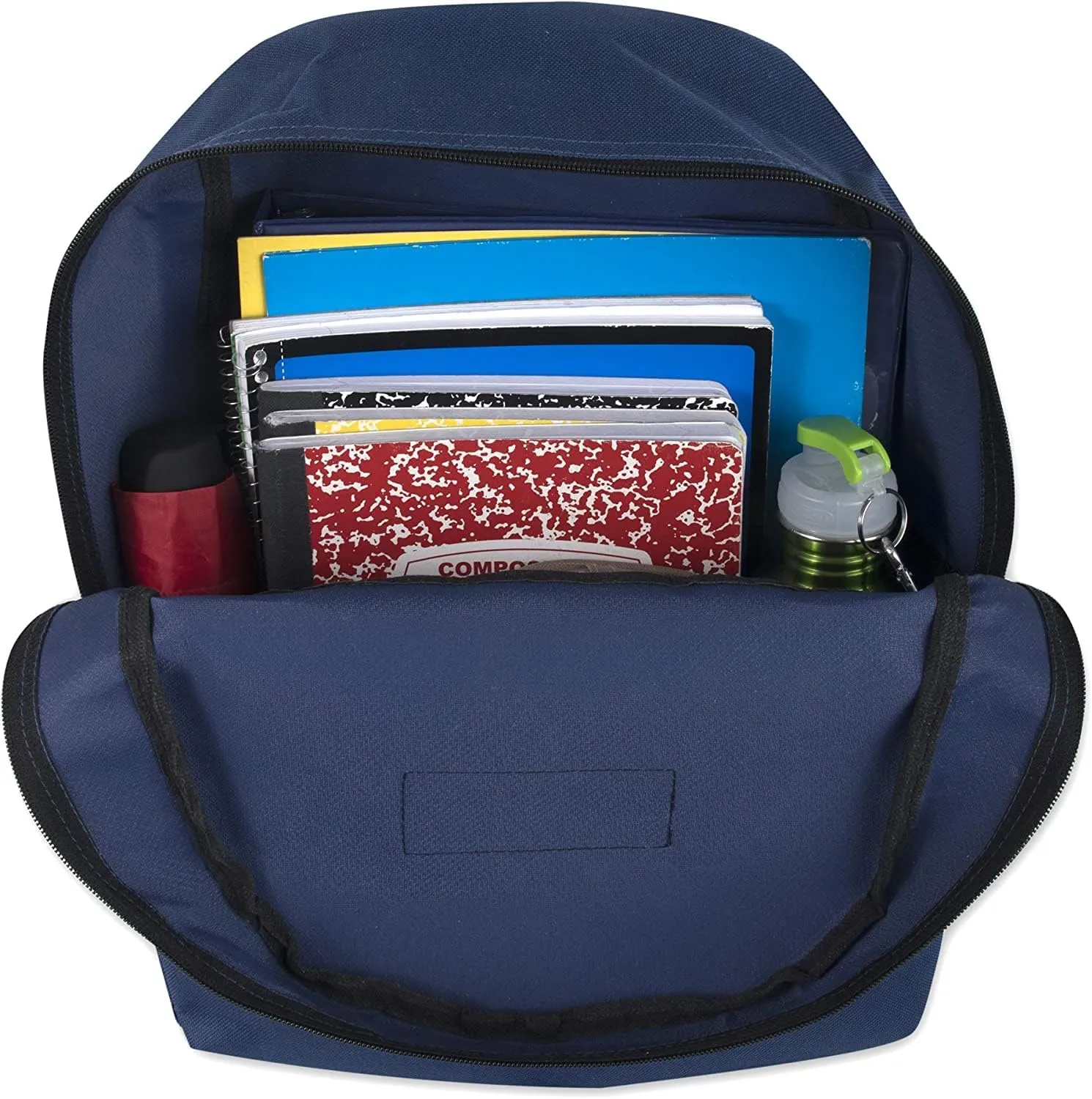 Trail maker Wholesale Two Tone Backpacks in Bulk 24 Pack for College, Homeless Adults Nonprofit with Adjustable Padded Straps