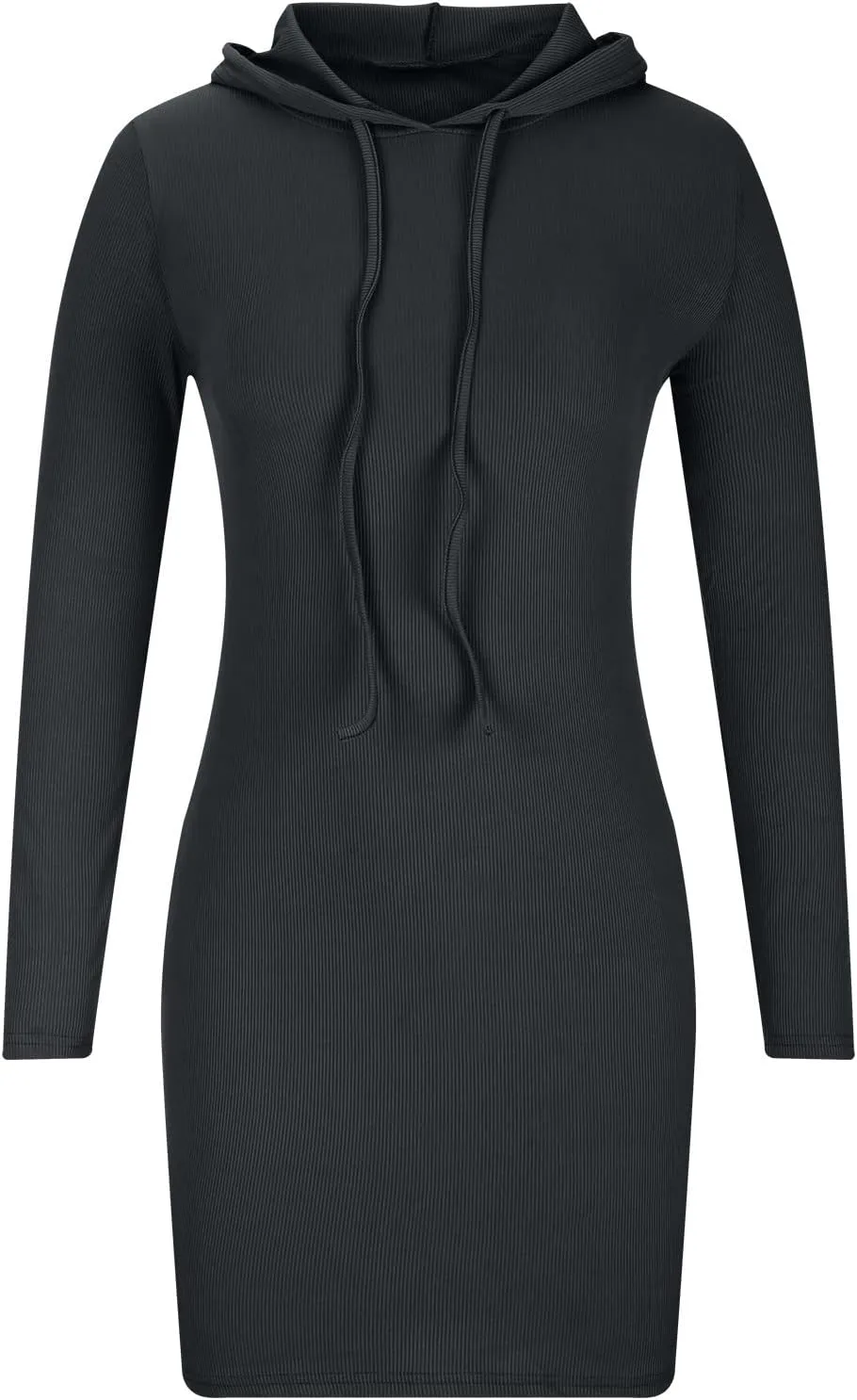 tuduoms Women's Sexy Bodycon Hoodie Dress Fashion Cute Pullover Hoody Dress Party Casual Stretch Fitted Above Knee Dress