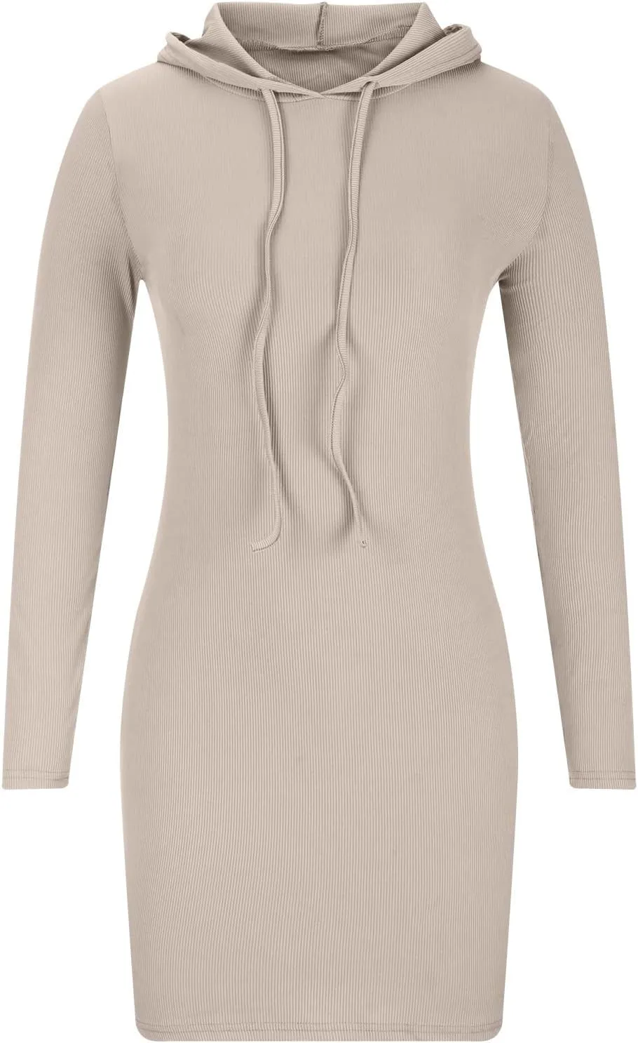tuduoms Women's Sexy Bodycon Hoodie Dress Fashion Cute Pullover Hoody Dress Party Casual Stretch Fitted Above Knee Dress