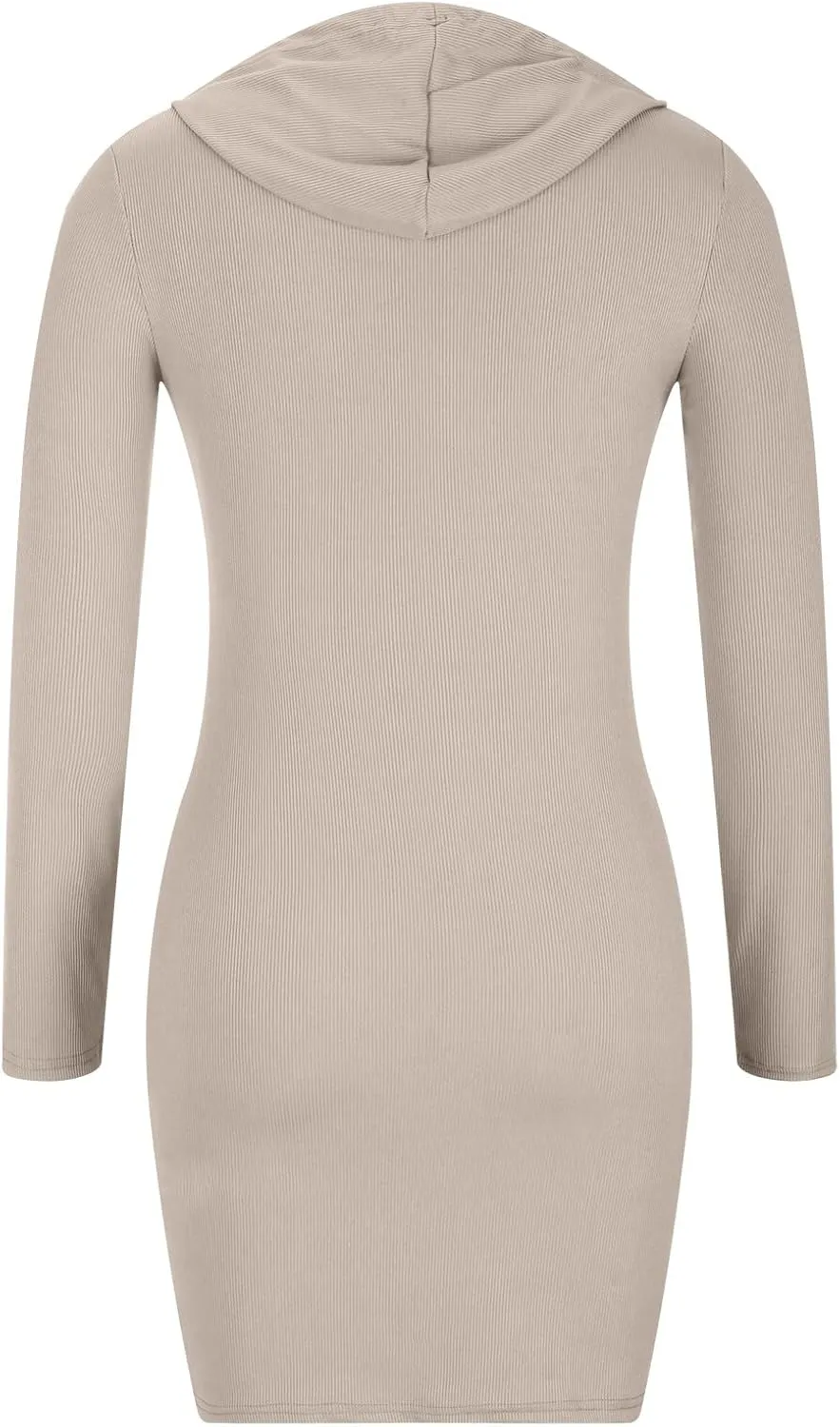 tuduoms Women's Sexy Bodycon Hoodie Dress Fashion Cute Pullover Hoody Dress Party Casual Stretch Fitted Above Knee Dress