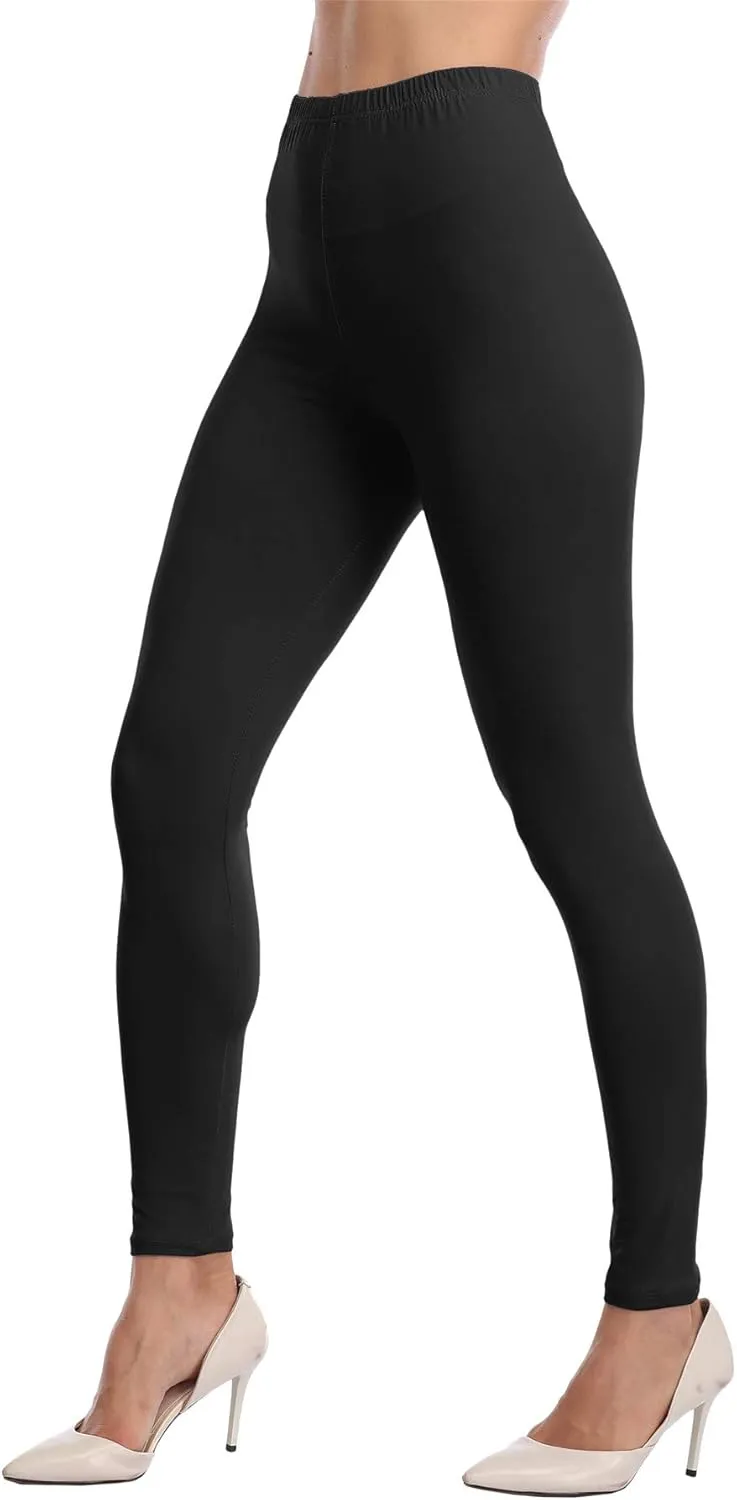 VOGUEMAX Womens Ankle Length Leggings Buttery Soft High Waisted Stretch Basic Solid Full Length Leggings Pants