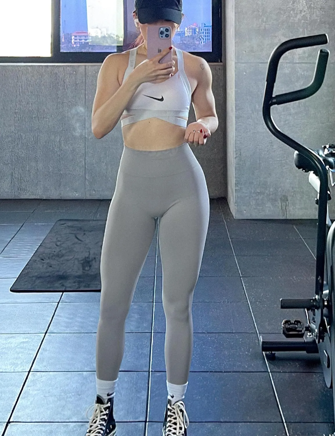 VOYJOY Athletic Workout Scrunch Leggings for Women High Waist Seamless Gym Pants Tummy Control Amplify Tights