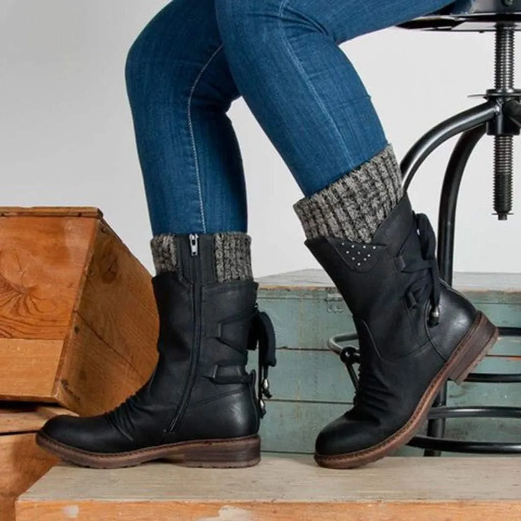 Winter Boots for Women Fashion Size 12 Women's Winter Waterproof Fur Lined Frosty Snow Boots Womens Extra Wide Snow Boots Waterproof Insulated Duck Boots Women Waterproof Wide Width Botas Nieve