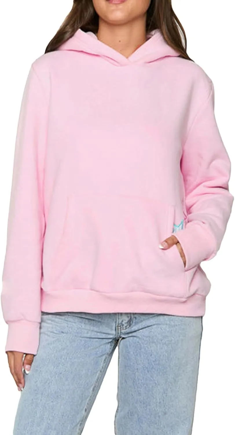 Women Y2k Hoodies Embroidery Star Graphic Oversized Sweatshirts Teen Girls Vintage Aesthetic Hooded Pullover Sweater