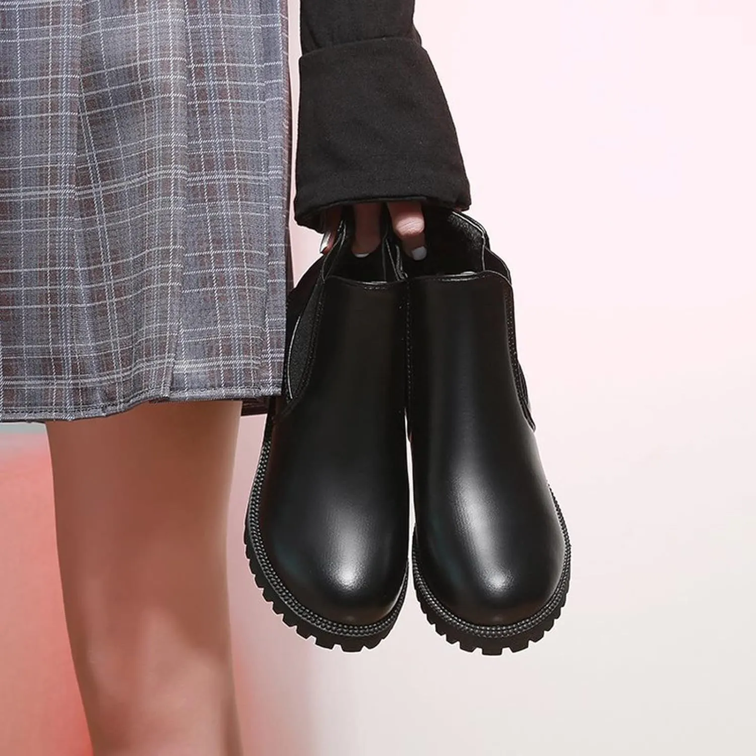 Womens Boots Fall 2024 Ankle Womens Black Booties with Heel Women Wide Boots Wedge Boot Lightweight Breathable Chunky Low Heel Classic Pointed Toe