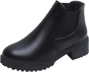 Womens Boots Fall 2024 Ankle Womens Black Booties with Heel Women Wide Boots Wedge Boot Lightweight Breathable Chunky Low Heel Classic Pointed Toe